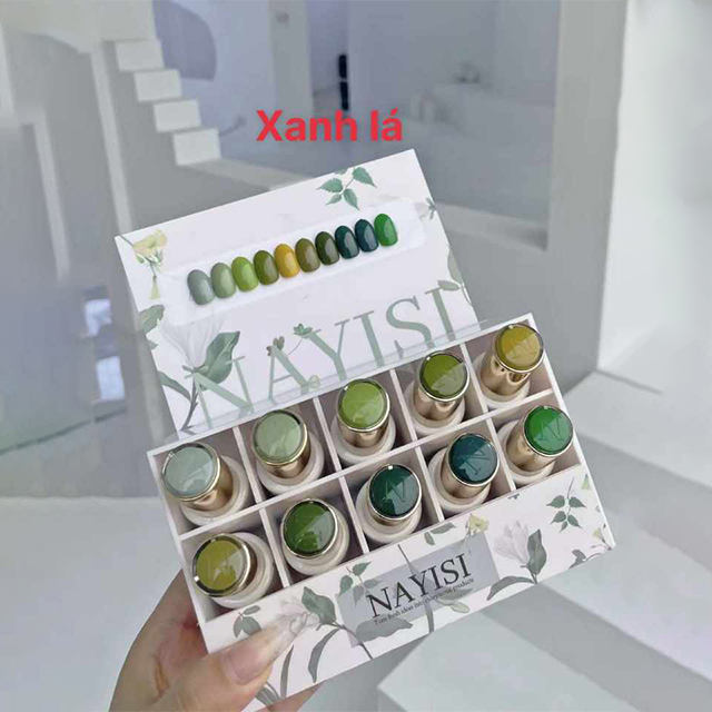 Sơn gel NAYISI (10 màu) - xanh lá