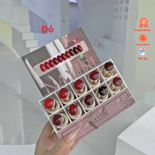 Sơn gel NAYISI (10 màu) - đỏ