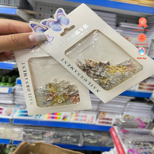 Túi Charm Nơ mix đá