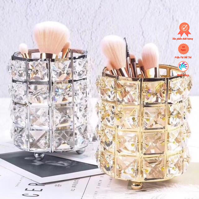 Cốc Đựng Cọ Bằng Thép - Vàng