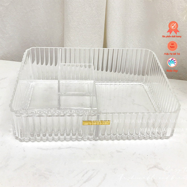 Khay meka đựng dụng cụ, cọ và sơn