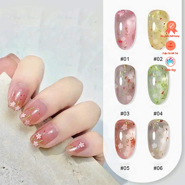 Set sơn ẩn hoa (6 chai)