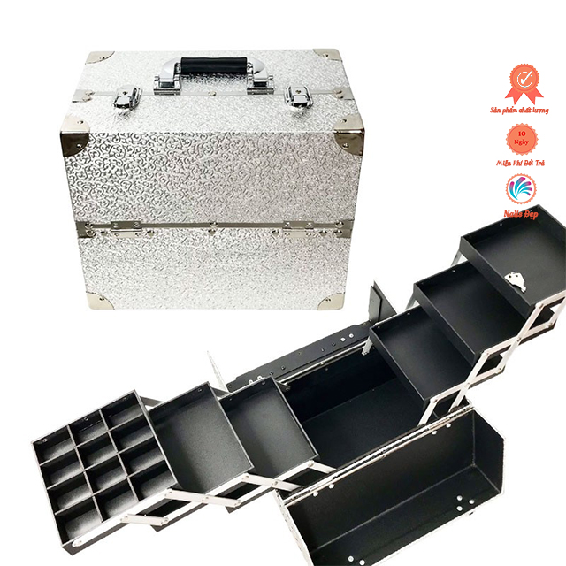 Cốp đồ Nails Nhôm  3 tầng