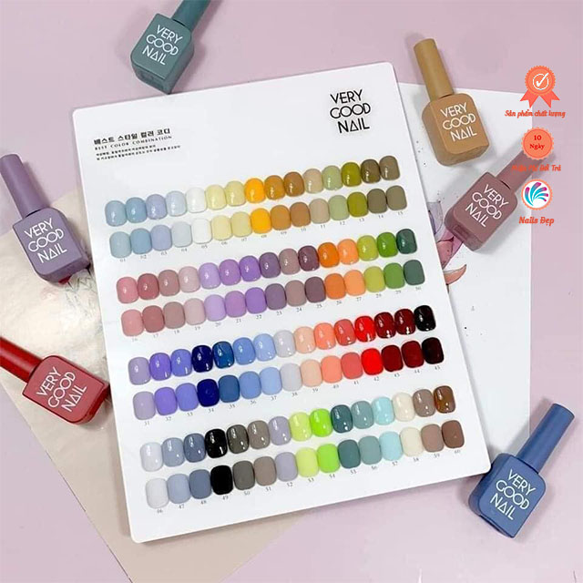 Set sơn VERY GOOD NAIL 60 màu