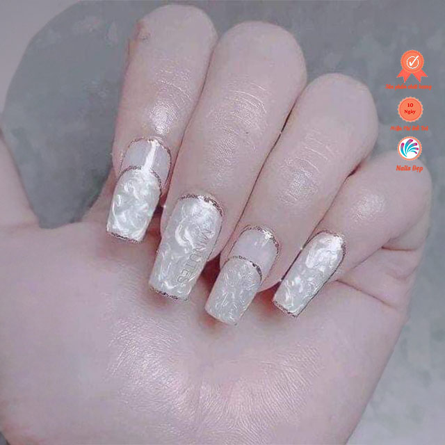 Nhũ ánh ngọc trai vân đá bạc