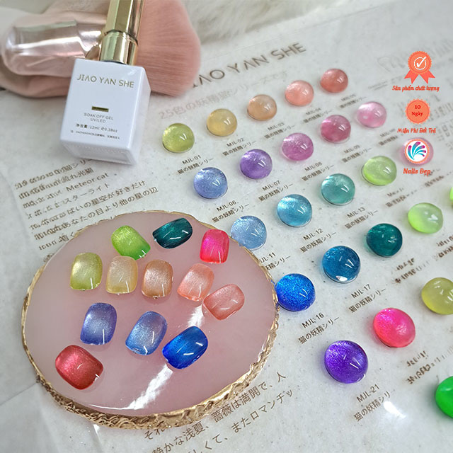 Set sơn mắt mèo kim cương 25 màu