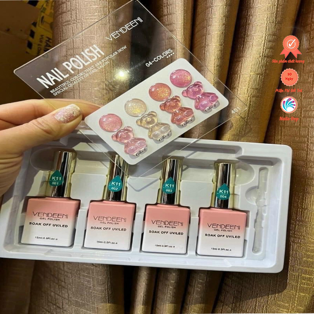 Set sơn thạch nhũ (4 màu)