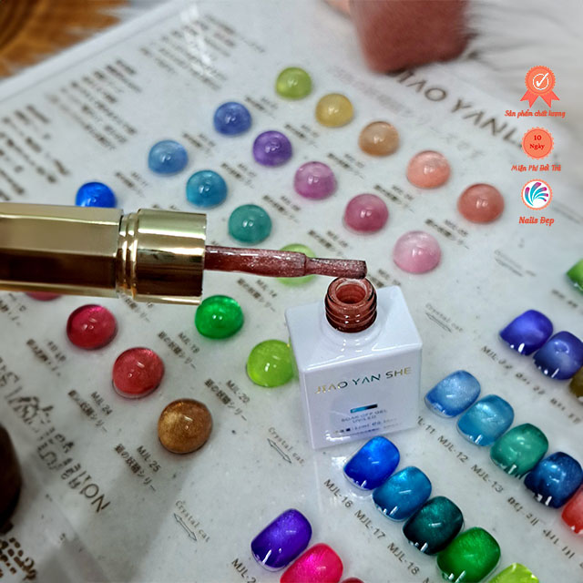 Set sơn mắt mèo kim cương 25 màu