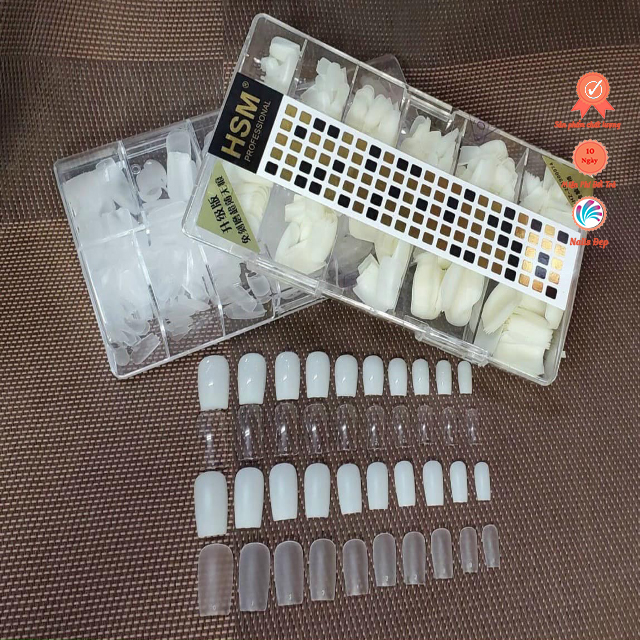 Móng úp HSM nhám vuông trong - ngắn