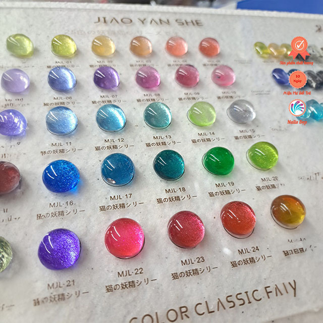Set sơn mắt mèo kim cương 25 màu
