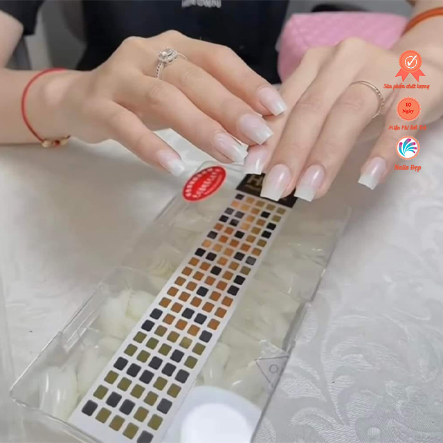 Móng úp HSM nhám vuông đục - ngắn