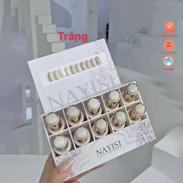 Sơn gel NAYISI (10 màu) - trắng