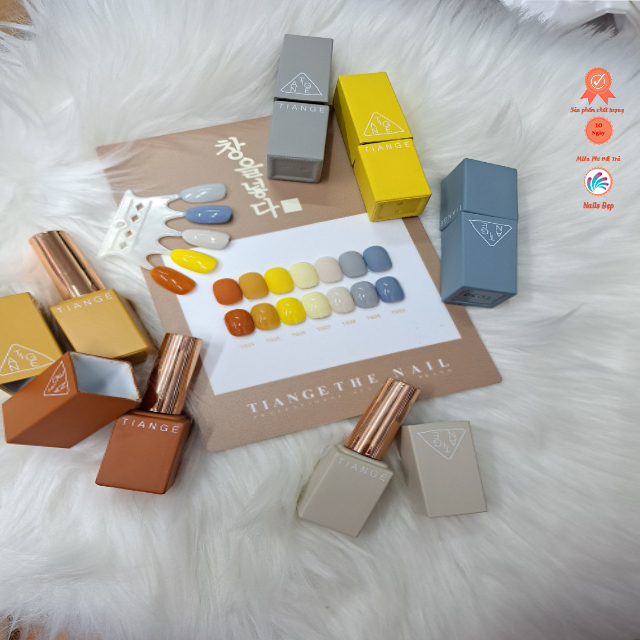 Set sơn TIANGE (7 Chai) - vàng, xám (24)