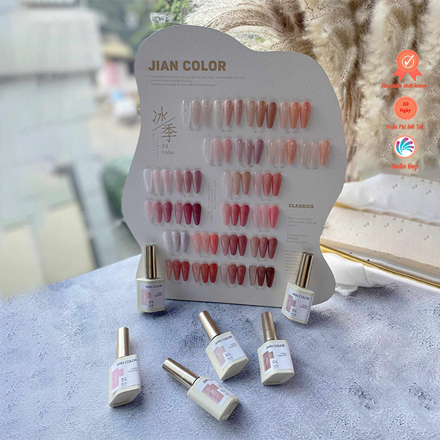 Set sơn thạch Jian ( 24 màu) +tặng kèm bảng màu