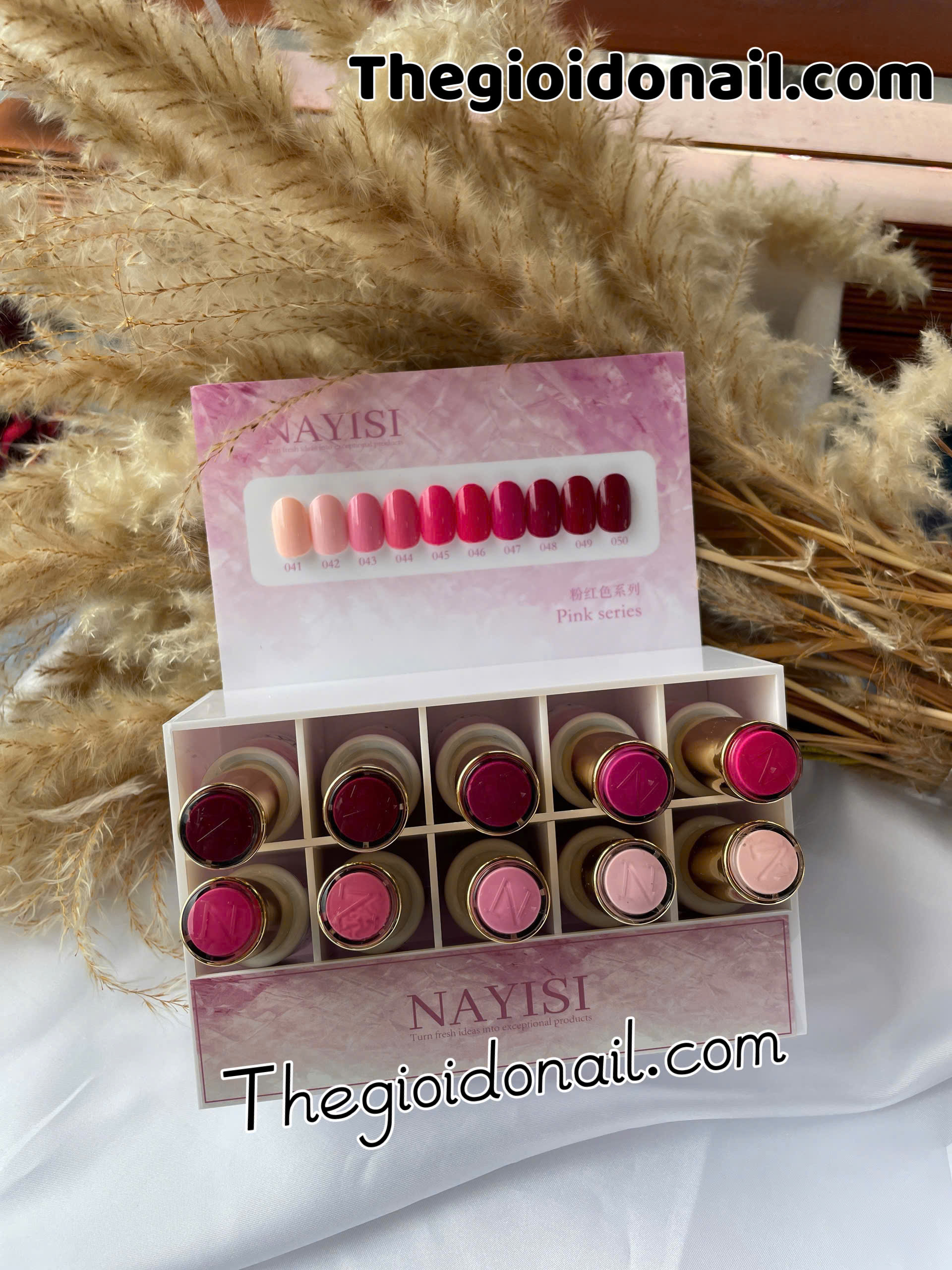 Sơn gel NAYISI (10 màu) - hồng (mẫu mới)