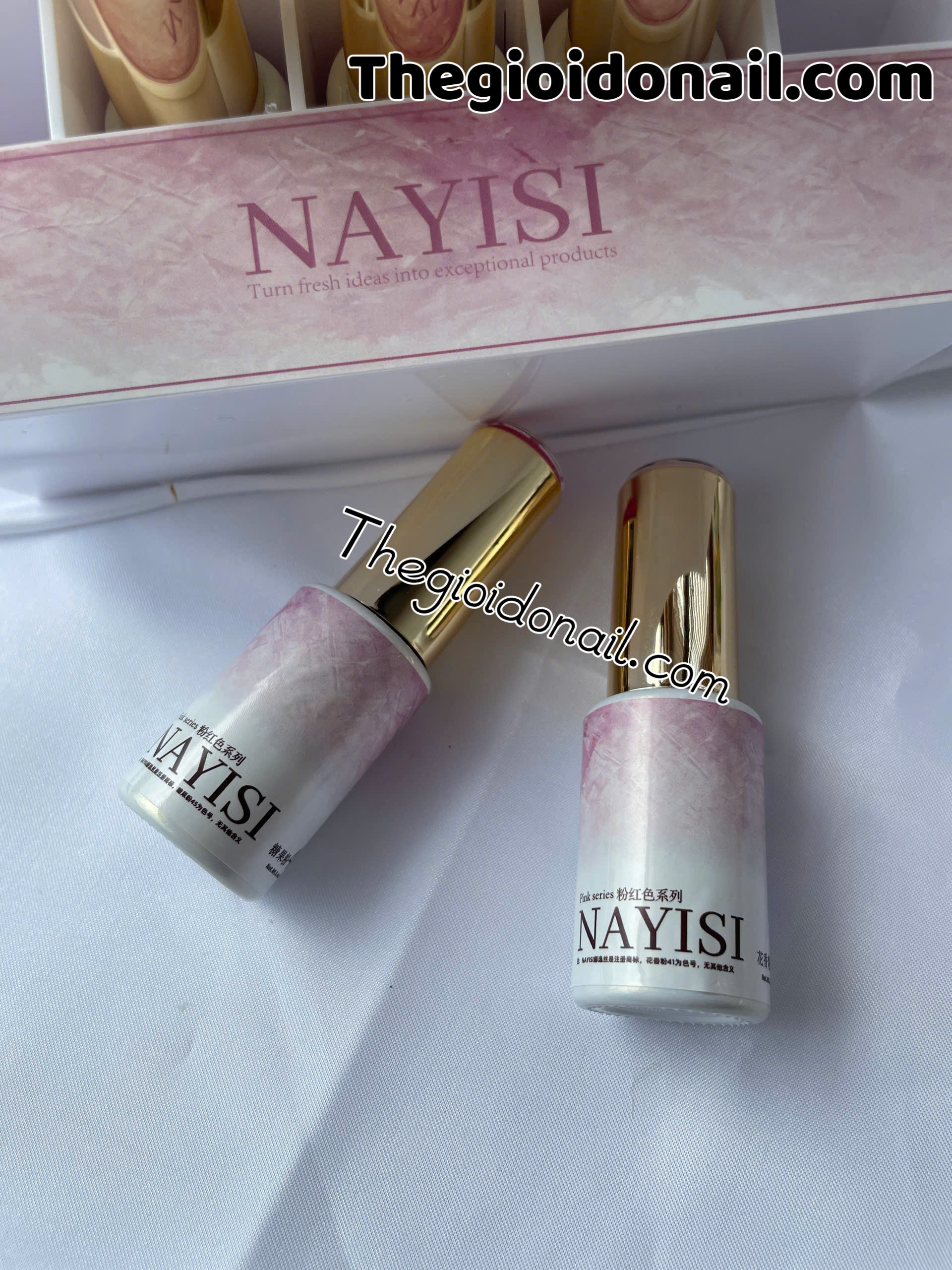 Sơn gel NAYISI (10 màu) - hồng (mẫu mới)