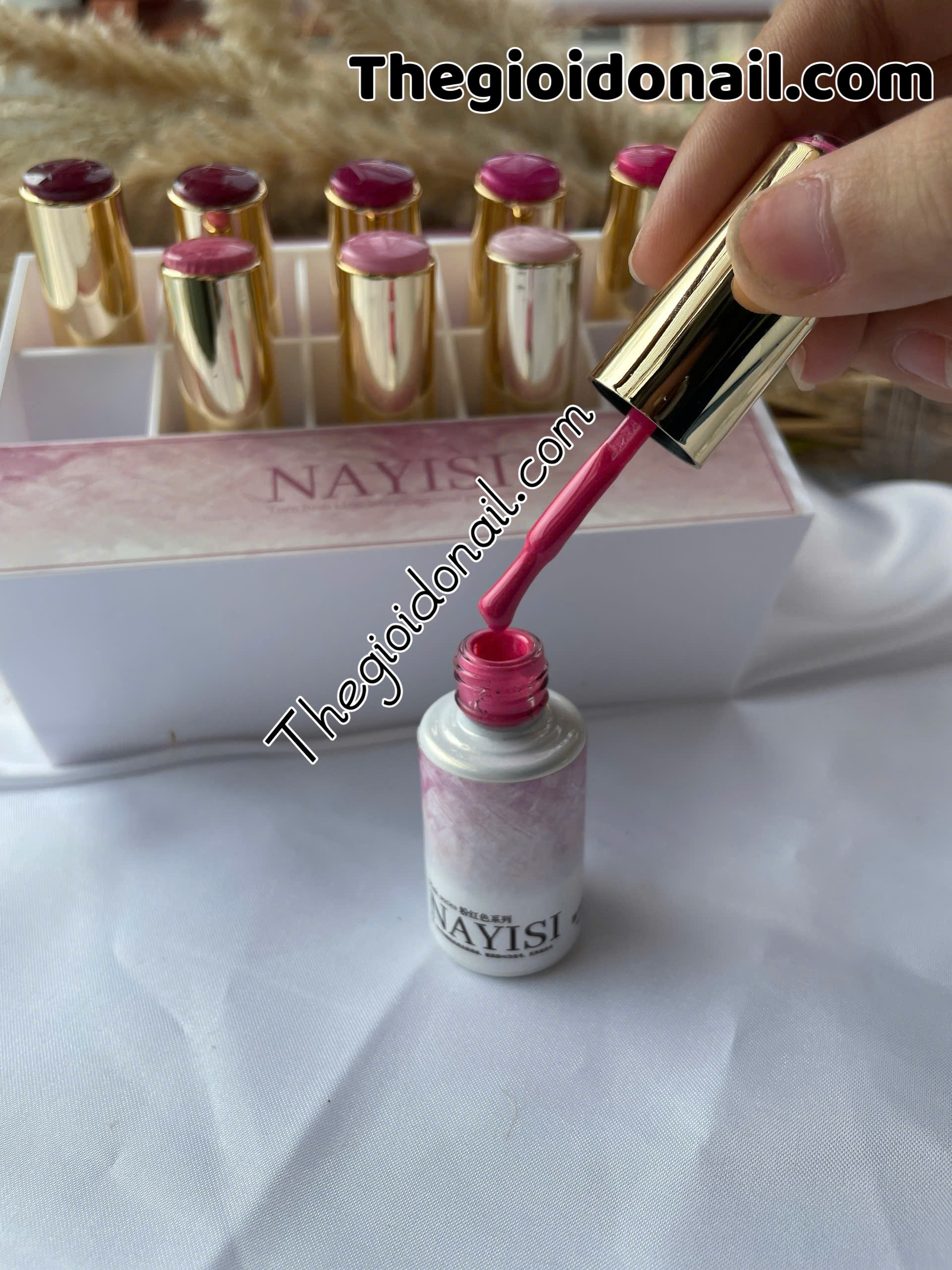 Sơn gel NAYISI (10 màu) - hồng (mẫu mới)