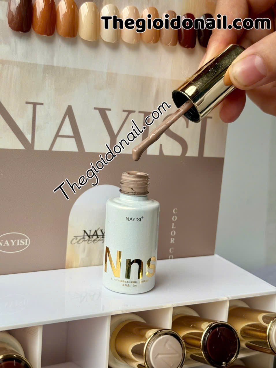 Sơn gel NAYISI (10 màu) - nâu (mẫu mới)