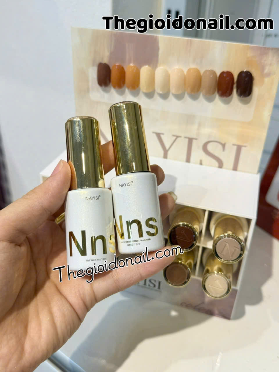 Sơn gel NAYISI (10 màu) - nâu (mẫu mới)