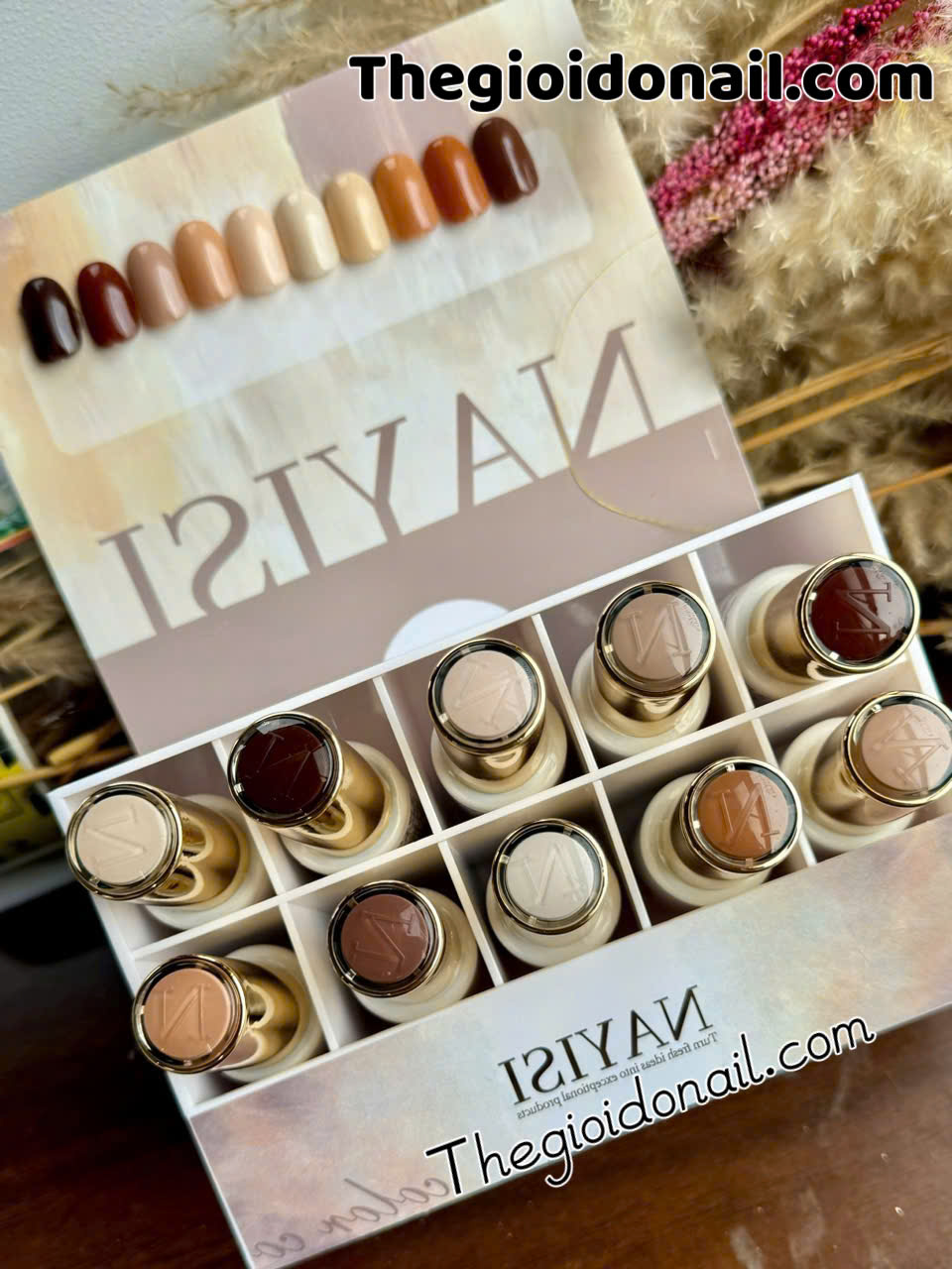 Sơn gel NAYISI (10 màu) - nâu (mẫu mới)
