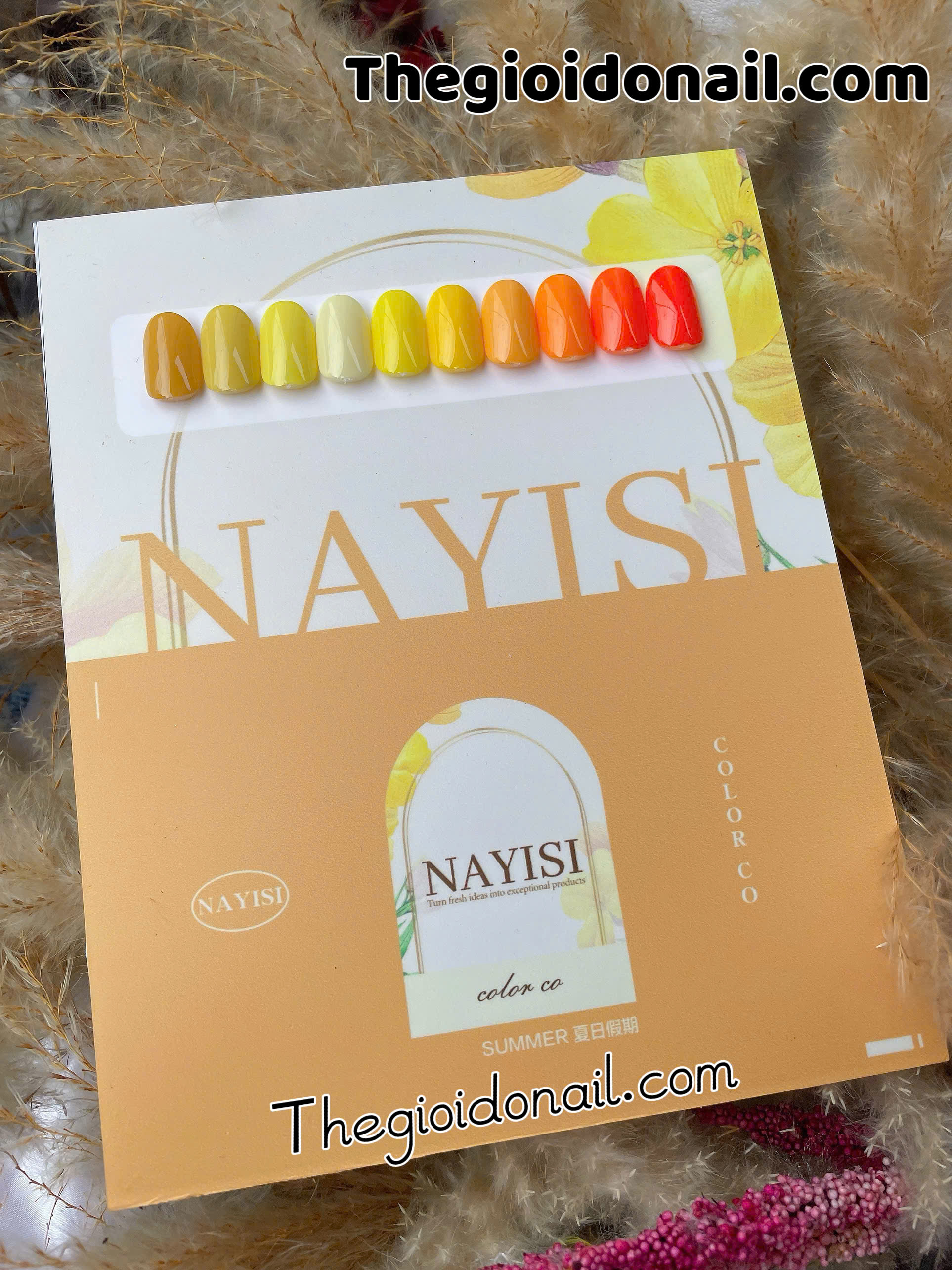 Sơn gel NAYISI (10 màu) - vàng (mẫu mới)