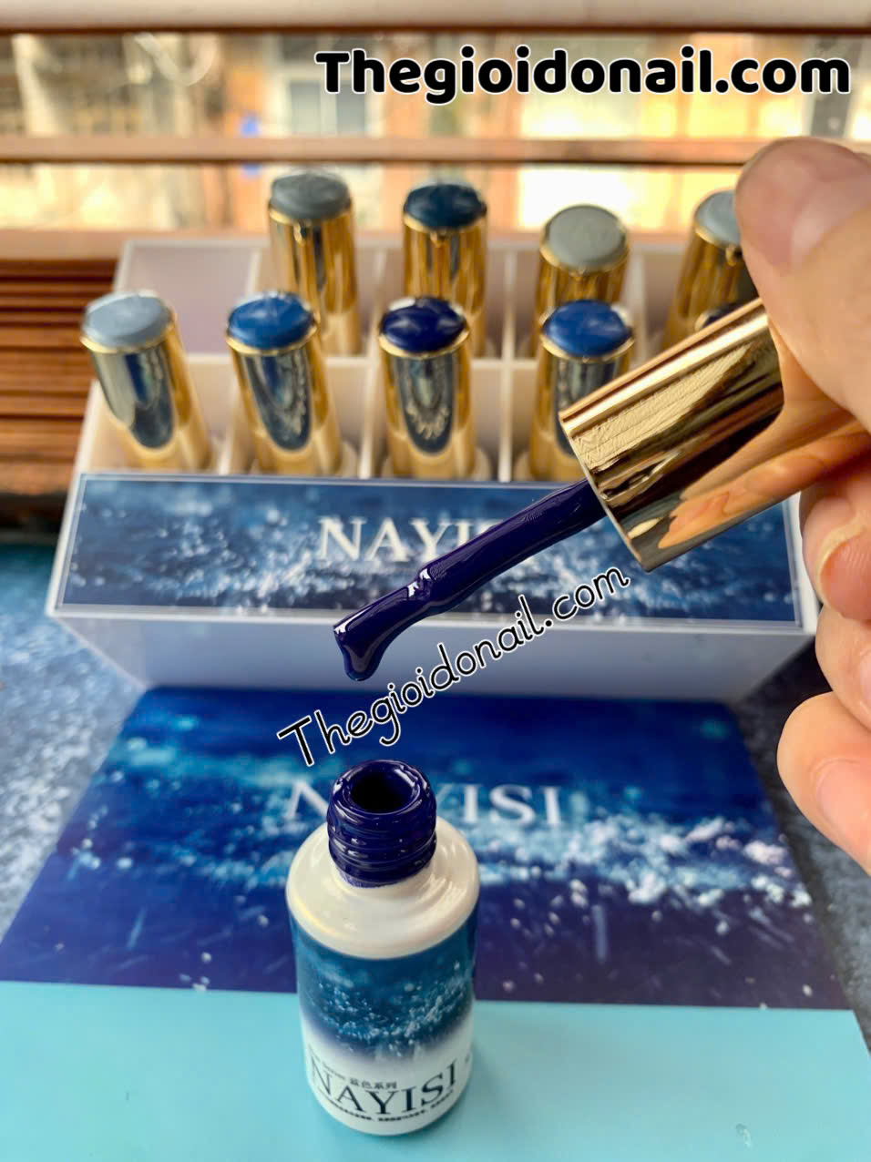 Sơn gel NAYISI (10 màu) - xanh dương (mẫu mới)