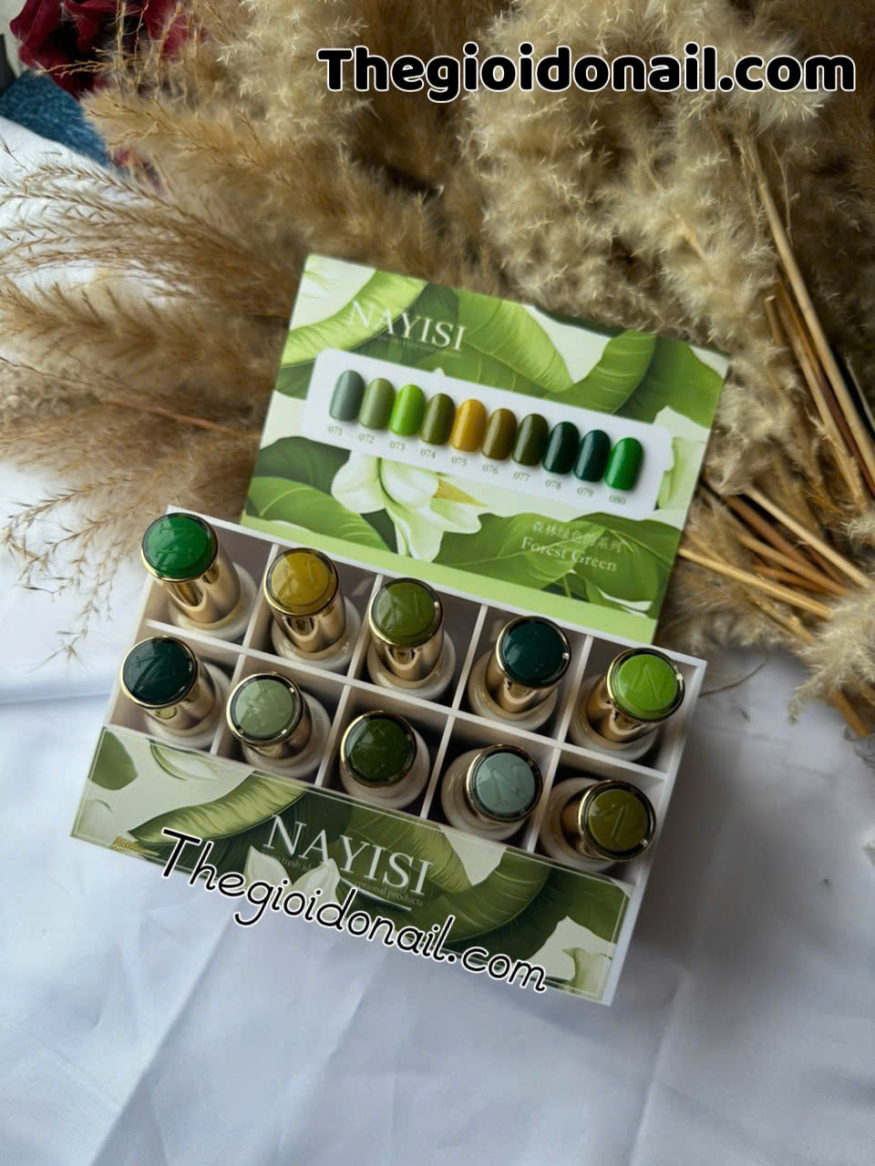 Sơn gel NAYISI (10 màu) - xanh lá (mẫu mới)