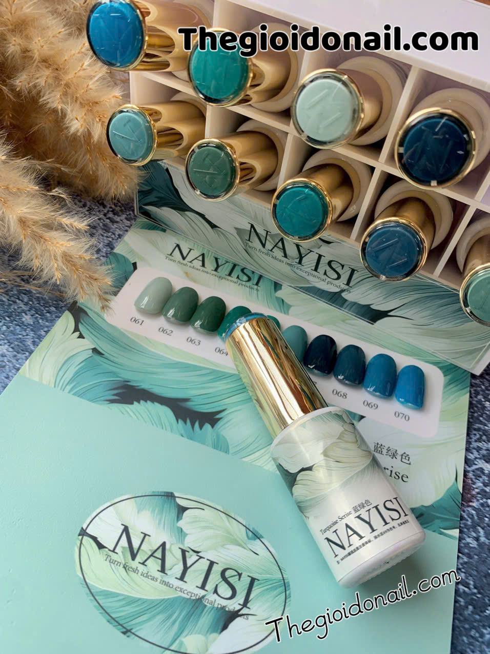 Sơn gel NAYISI (10 màu) - xanh mint (mẫu mới)