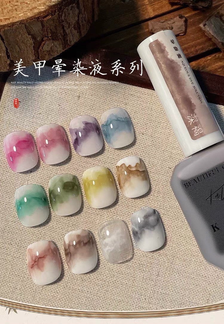 Set cồn loang cọ nét Kaniu 12 màu