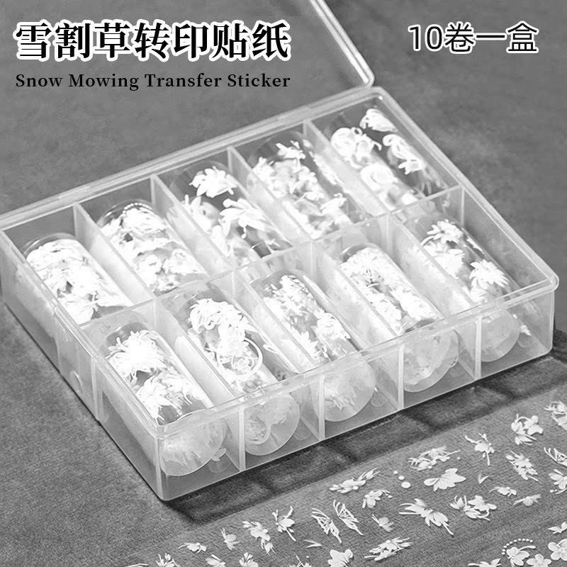 Set Foil hoa trắng