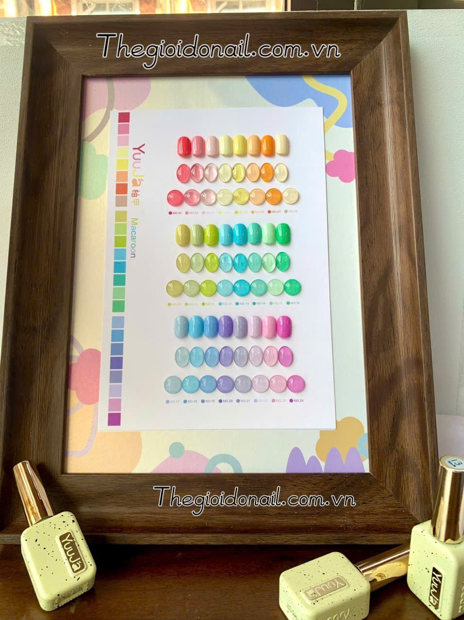 Set gel màu Pastel YuuJa ( 24 màu)