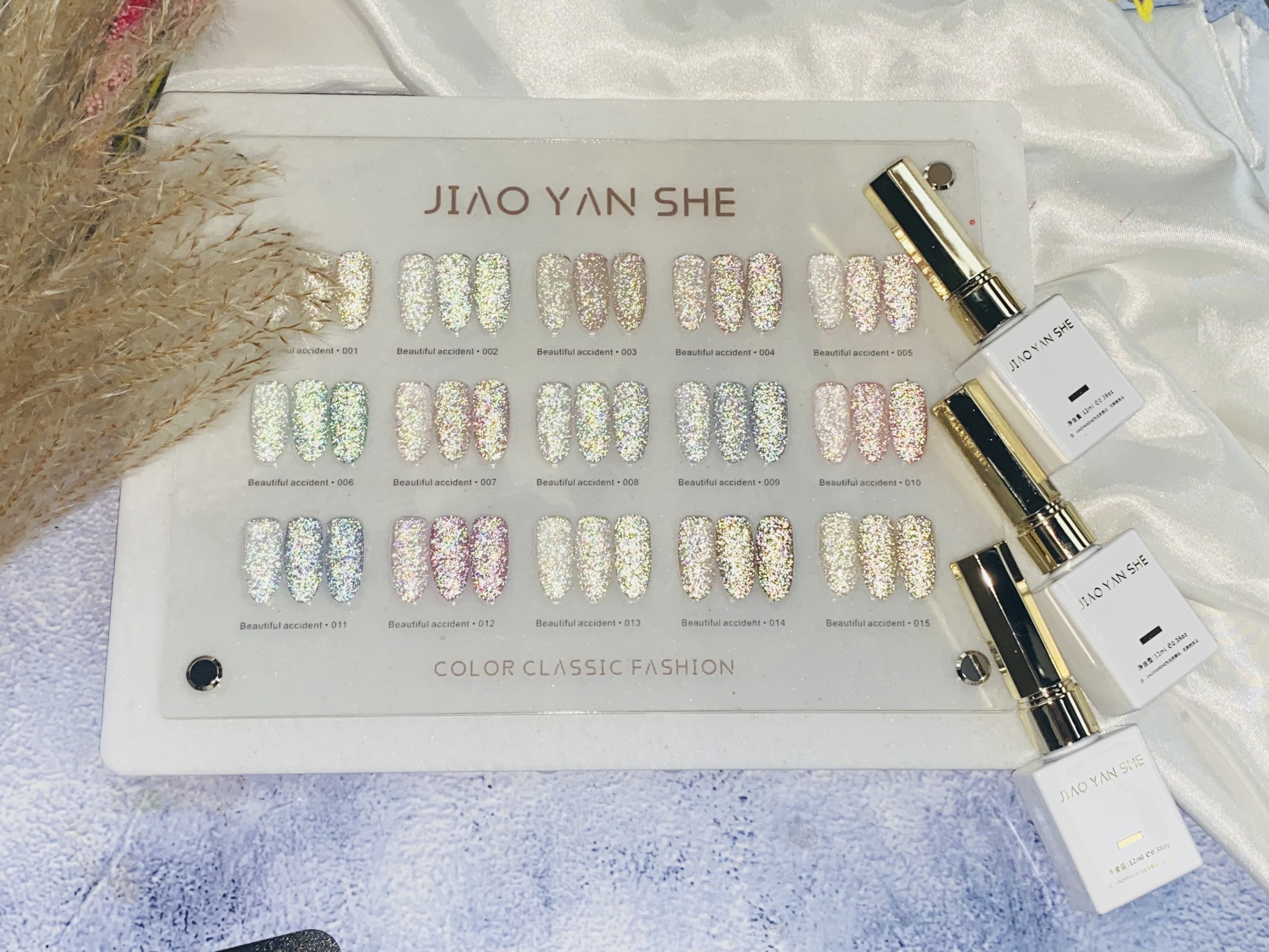 Set gel nhũ Flash siêu sáng JYS 15 màu