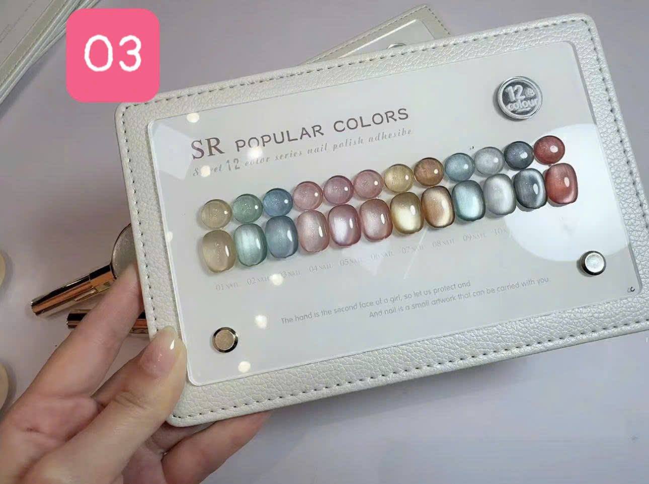 Set mắt mèo Colux  12 màu - 03