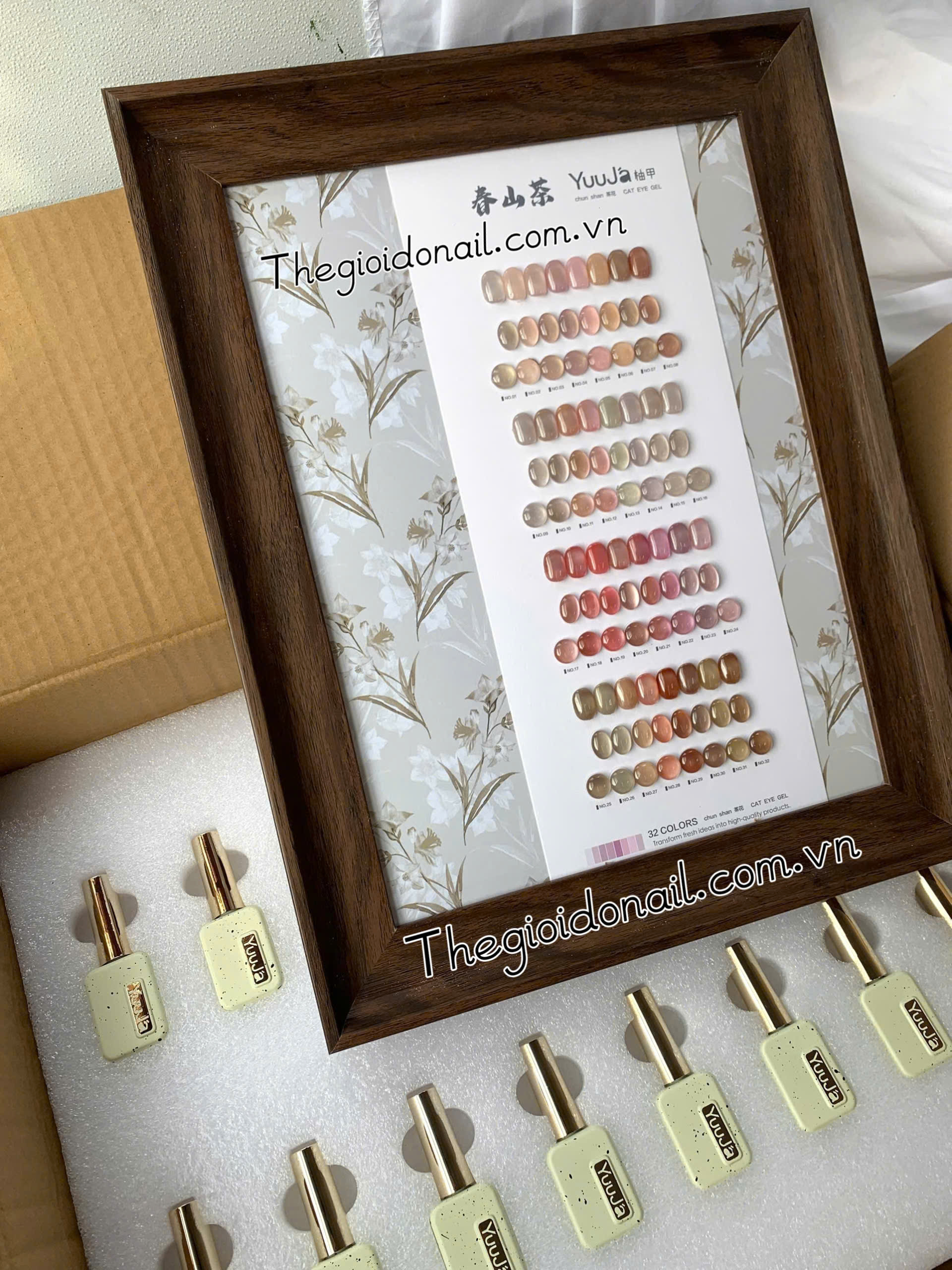 Set mắt mèo hoa trà YUUJA ( 32 màu)