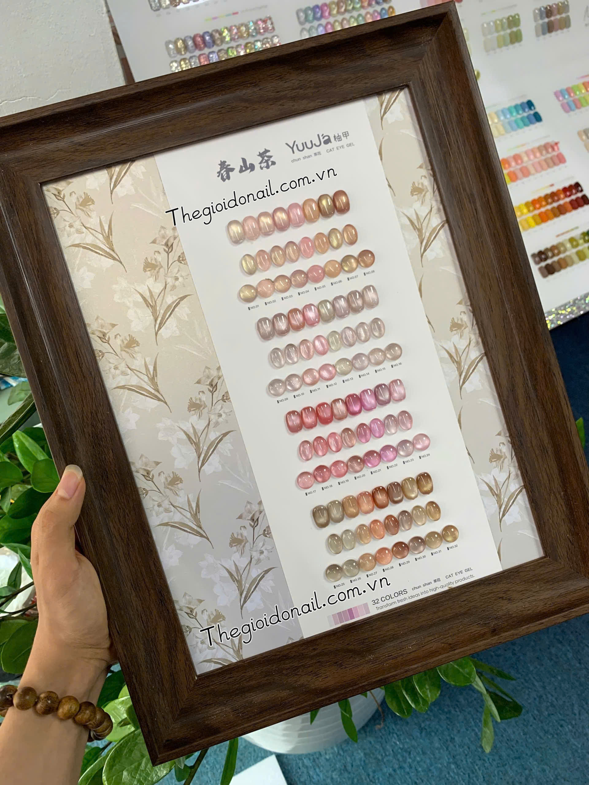 Set mắt mèo hoa trà YUUJA ( 32 màu)