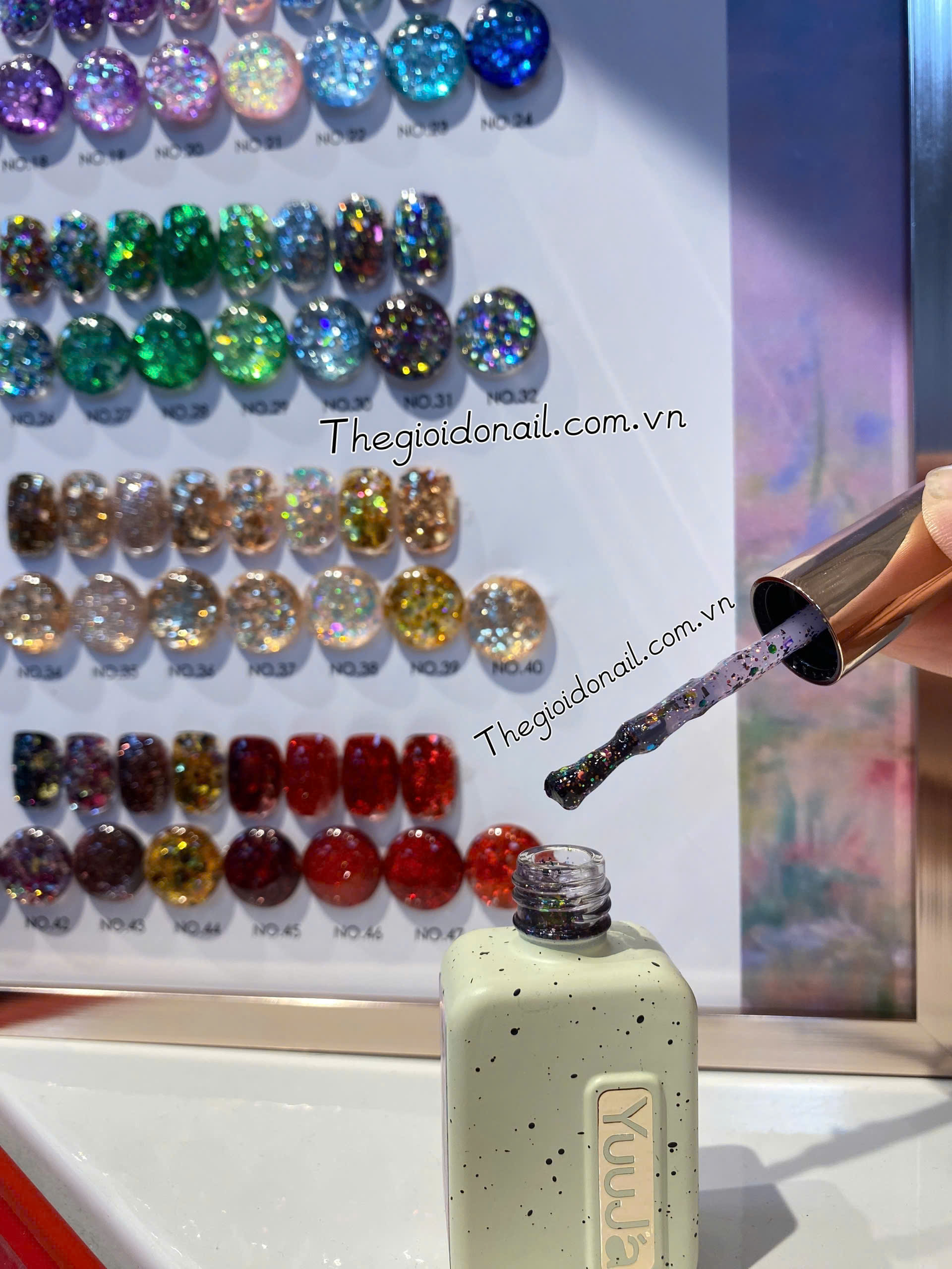 Set nhũ kim tuyến Yuuja 48 màu