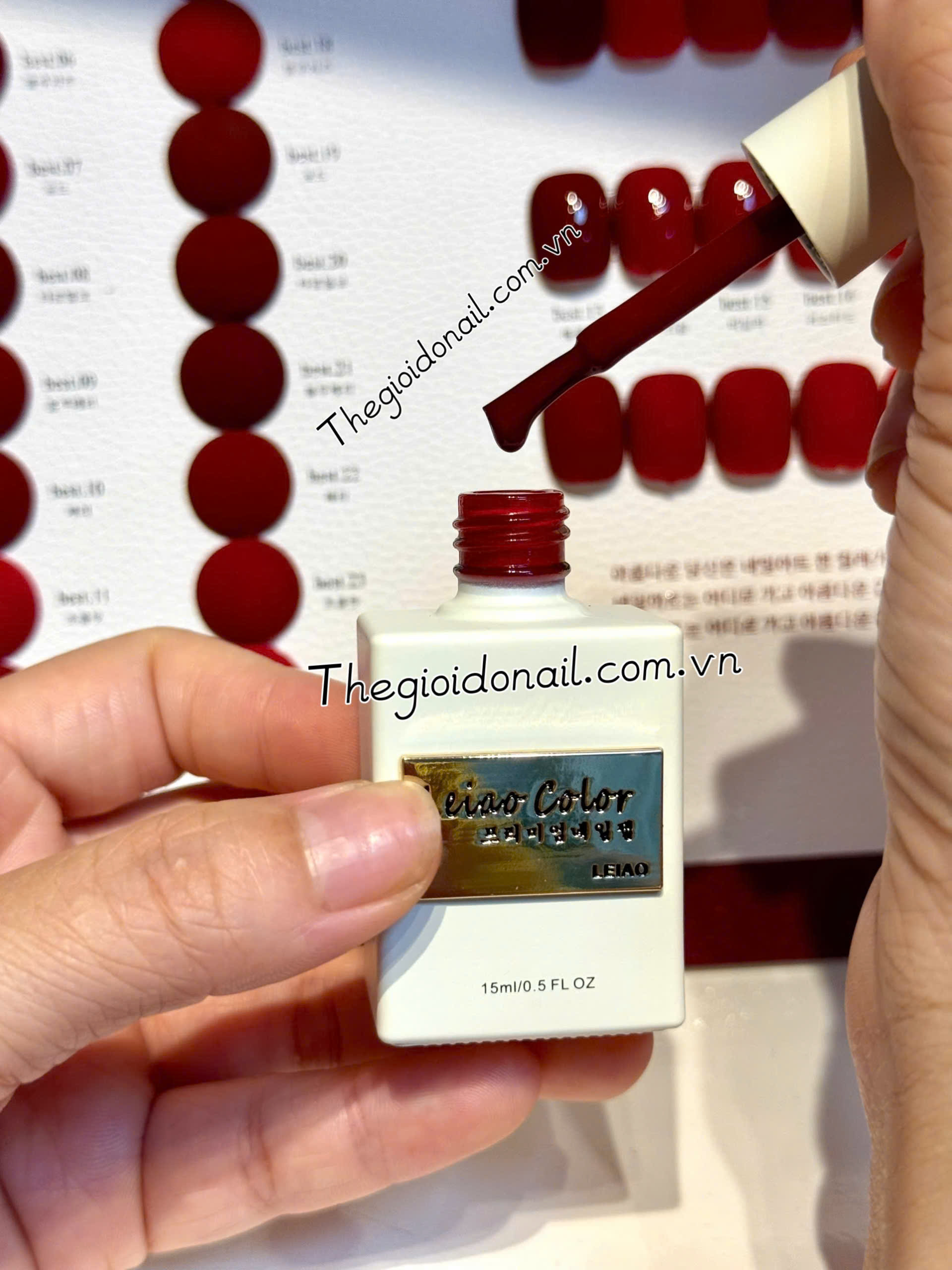 Set sơn đỏ đậm Leiao ( 24 màu) A04