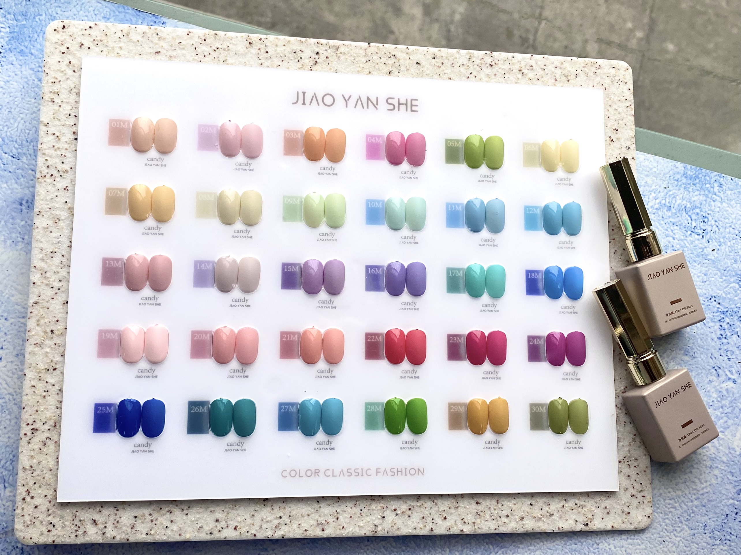 Set sơn macaron Jiao 30 màu