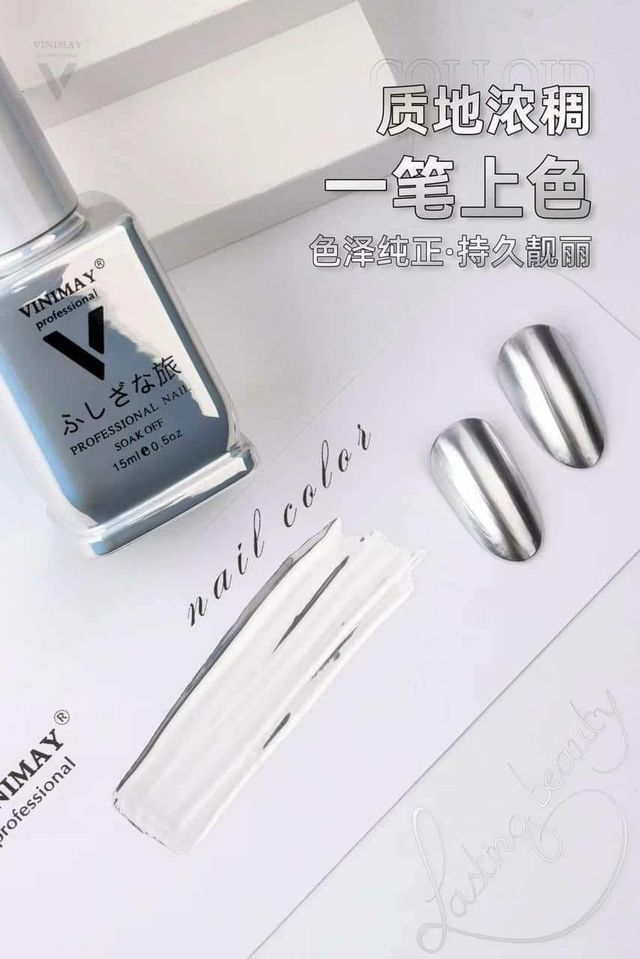 Sơn tráng gương Vinimay- màu bạc