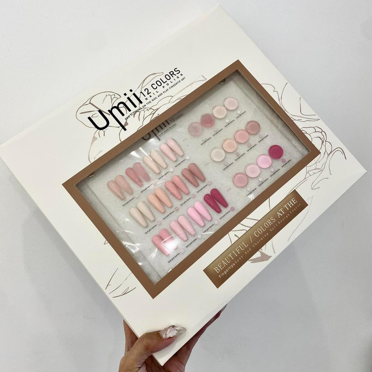 Set sơn hồng umii ( 12 màu) +tặng kèm bảng màu