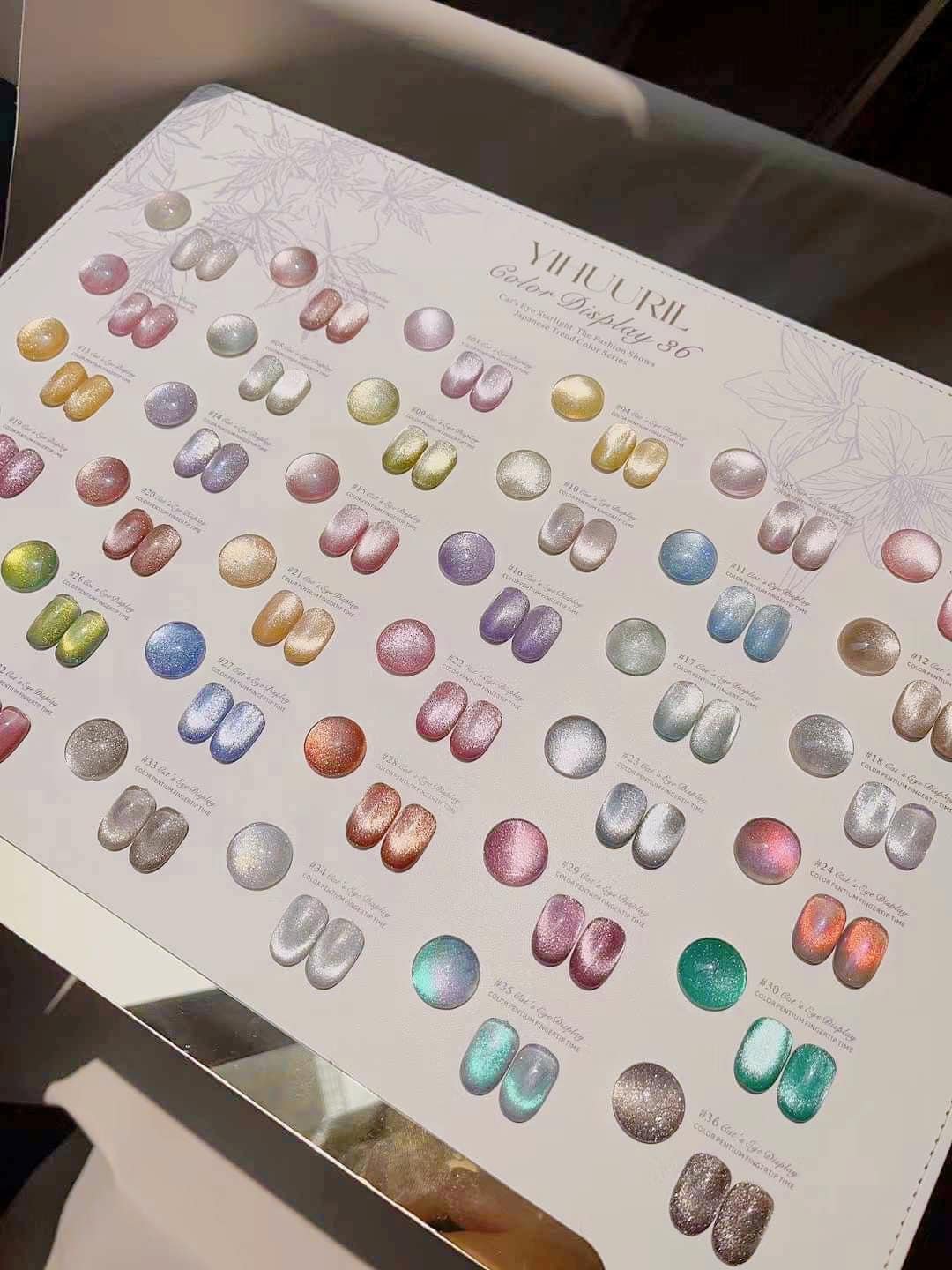 Set sơn mắt mèo YIHUURIL ( 36 màu)