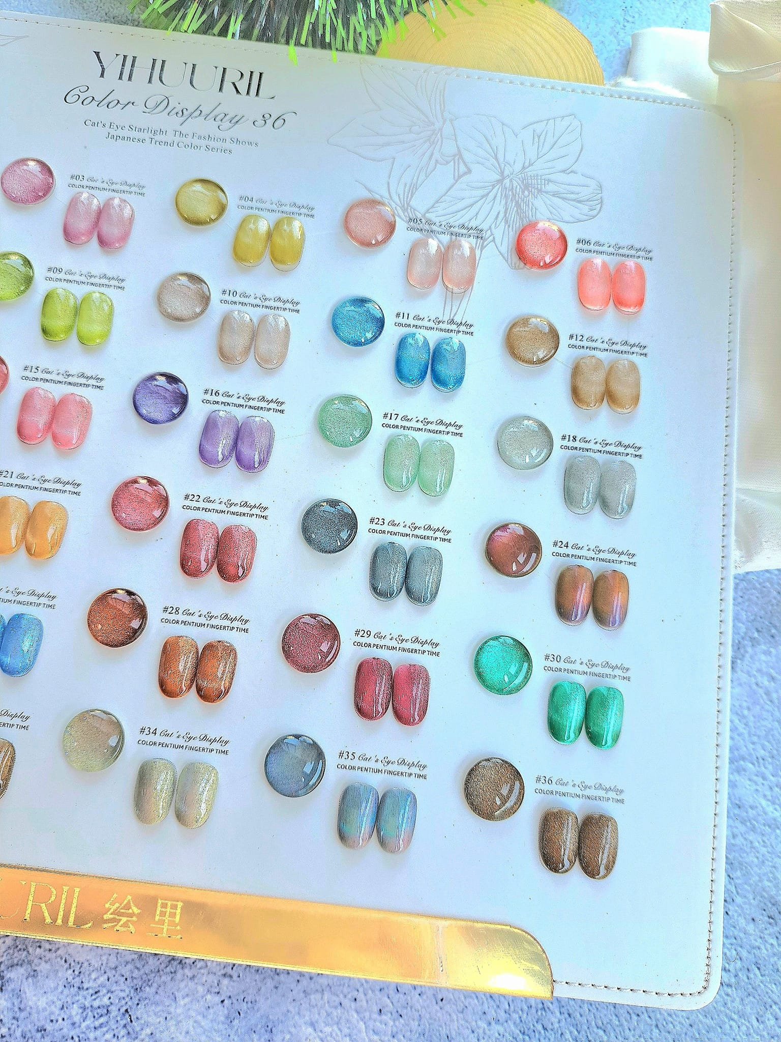 Set sơn mắt mèo YIHUURIL ( 36 màu)