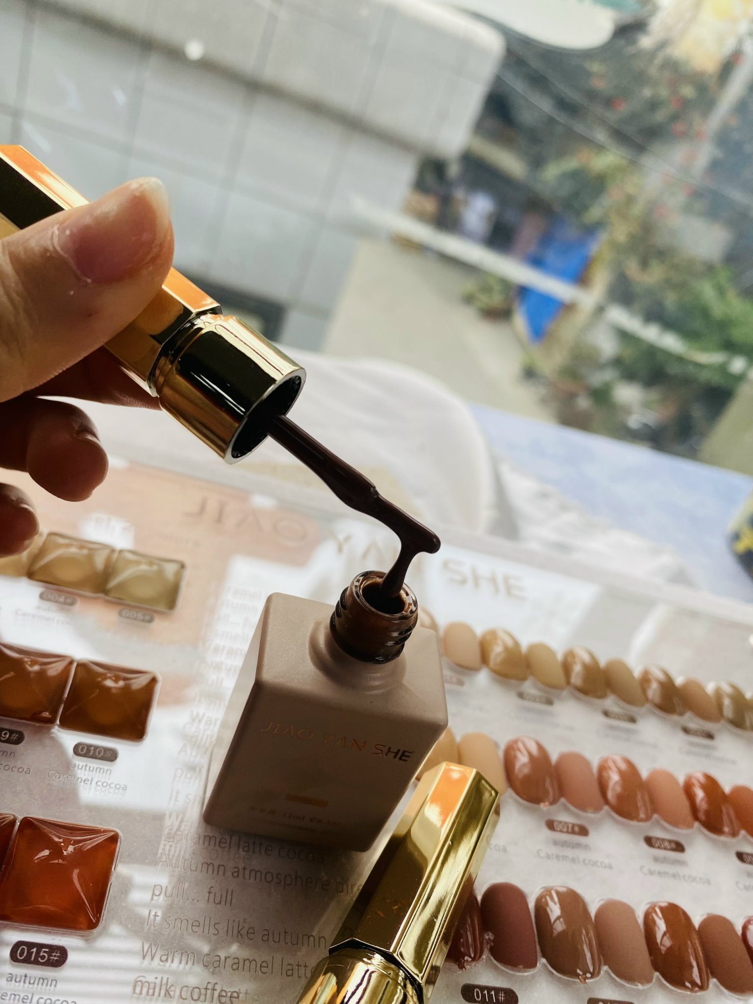 Set sơn nâu Jiao ( 25 màu) +tặng kèm bảng màu