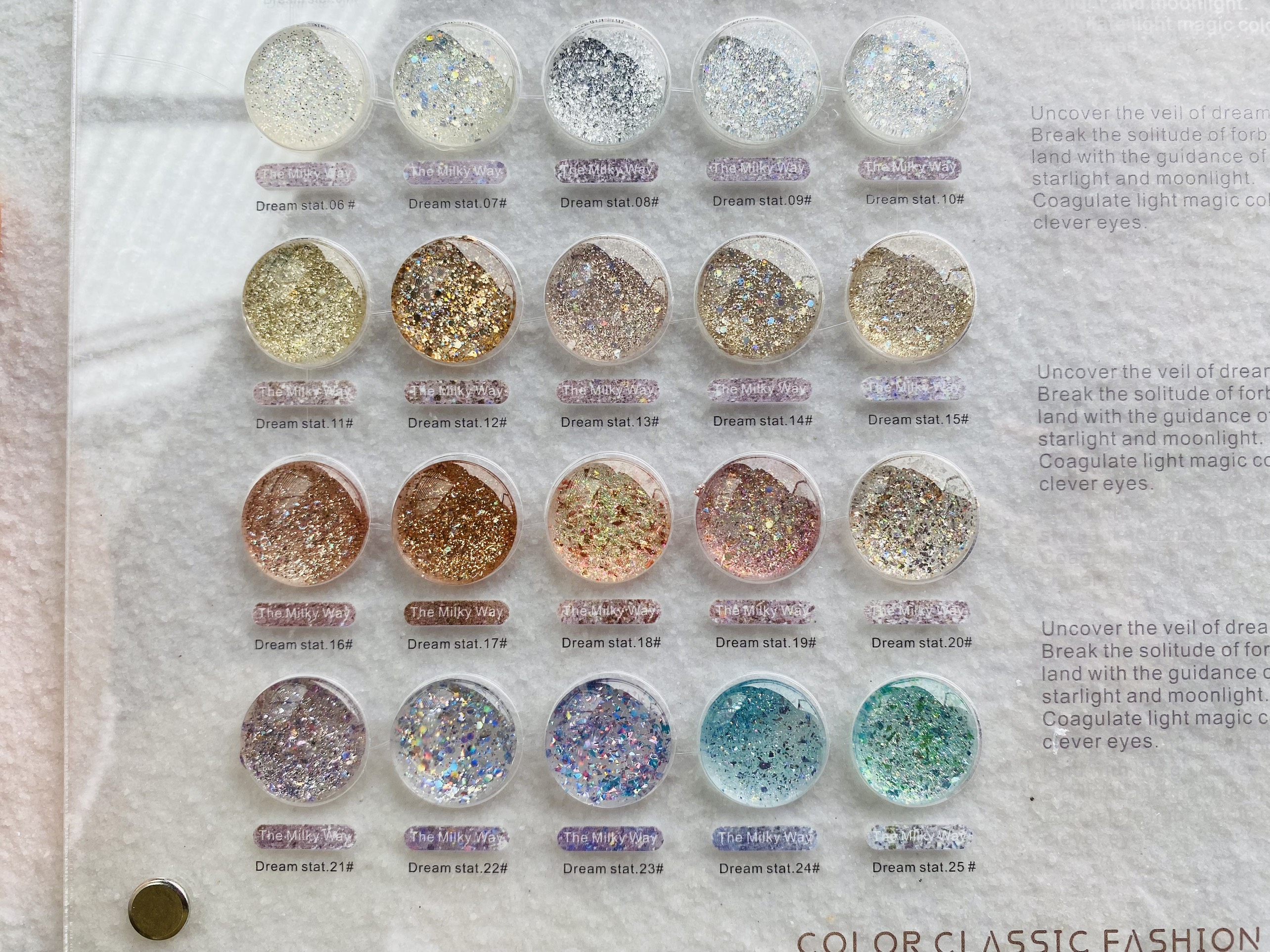 Set sơn Nhũ Starry Jiao 25 màu +tặng kèm bảng màu