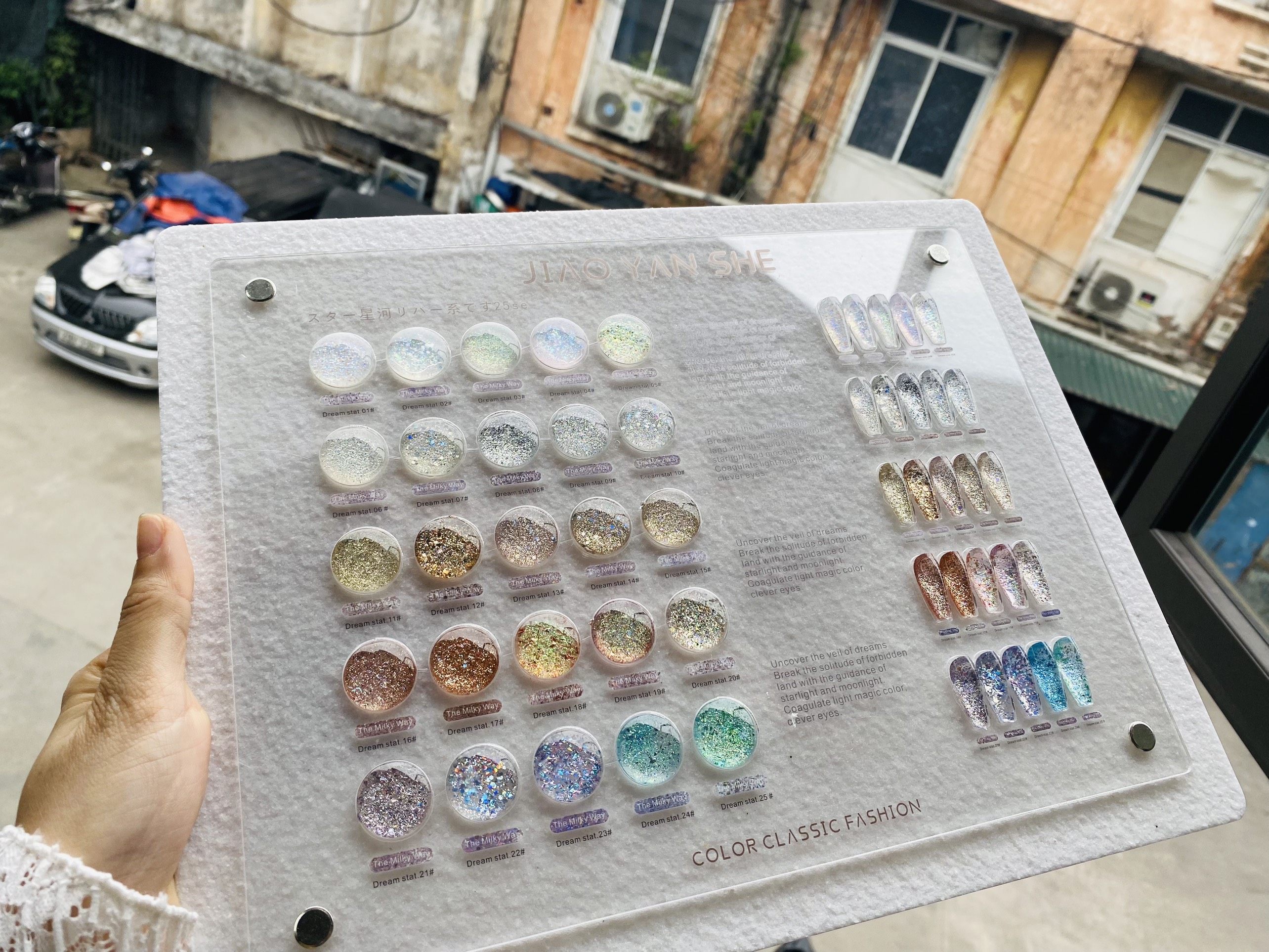 Set sơn Nhũ Starry Jiao 25 màu +tặng kèm bảng màu