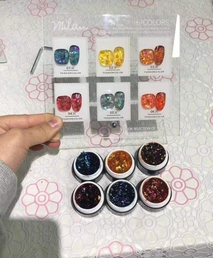 Set gel nhũ galaxy ẩn (6 hũ)