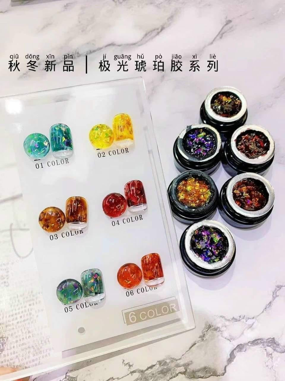 Set gel nhũ galaxy ẩn (6 hũ)
