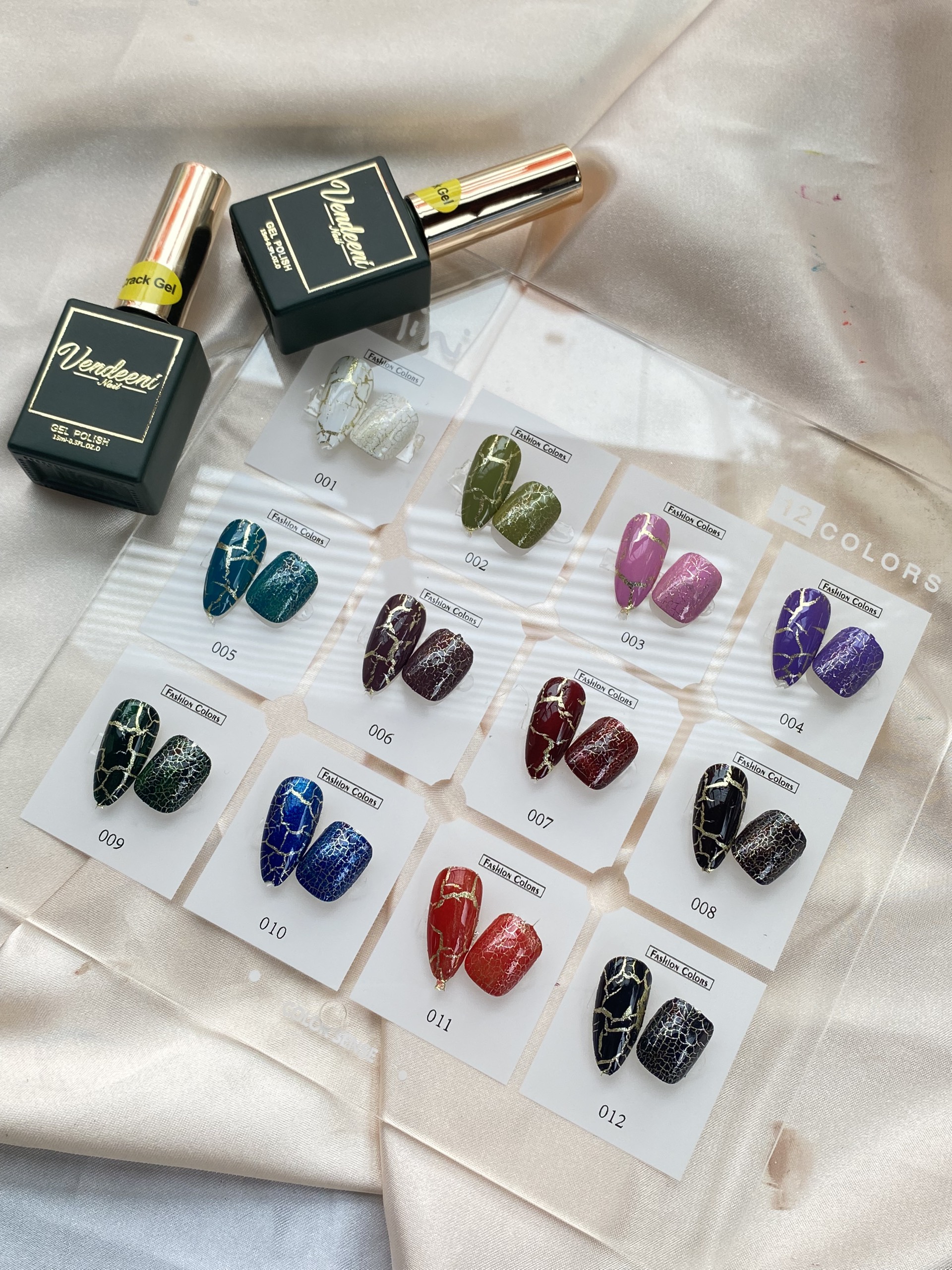 Set sơn nứt Vendeen 12 màu