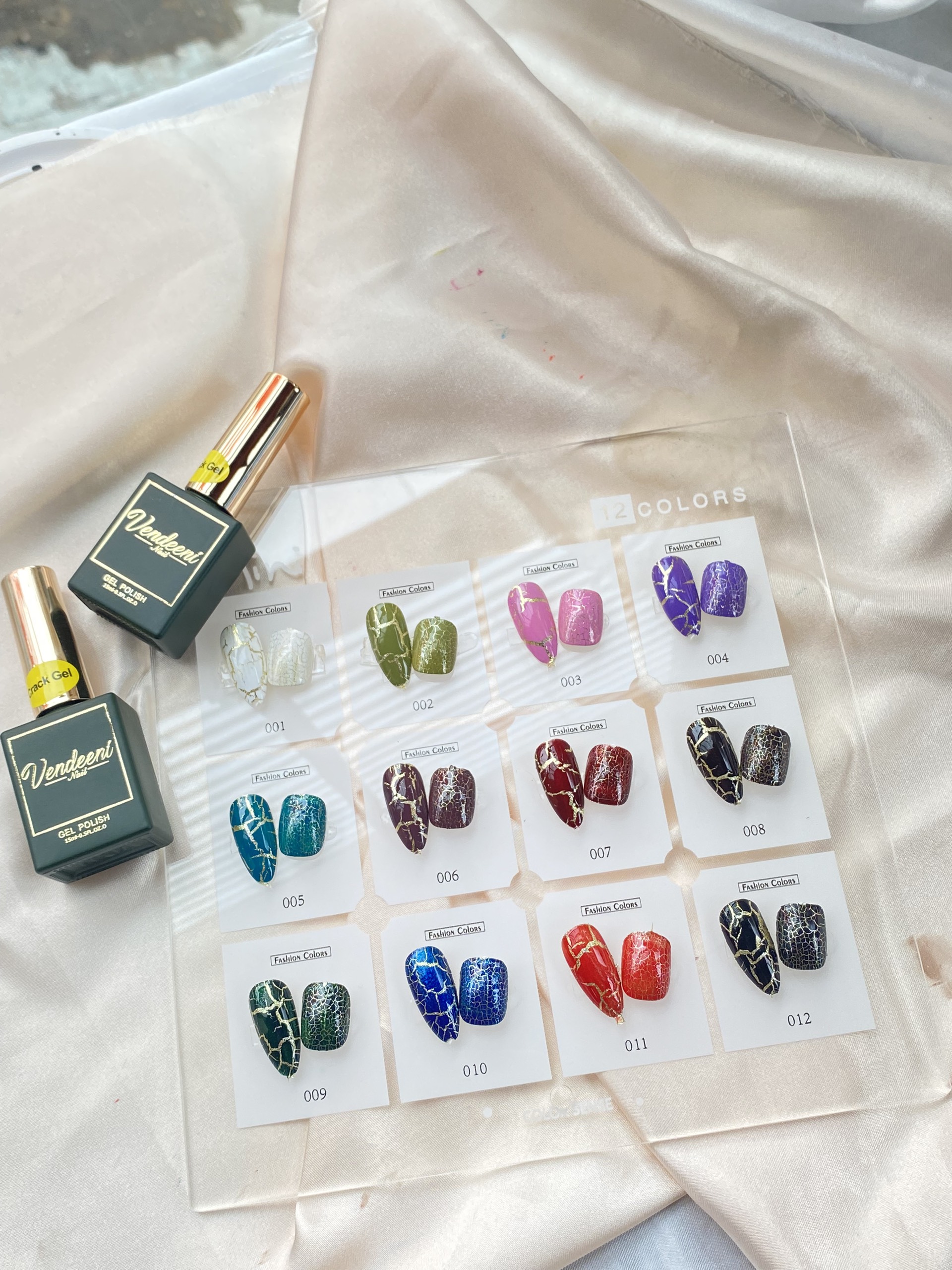 Set sơn nứt Vendeen 12 màu