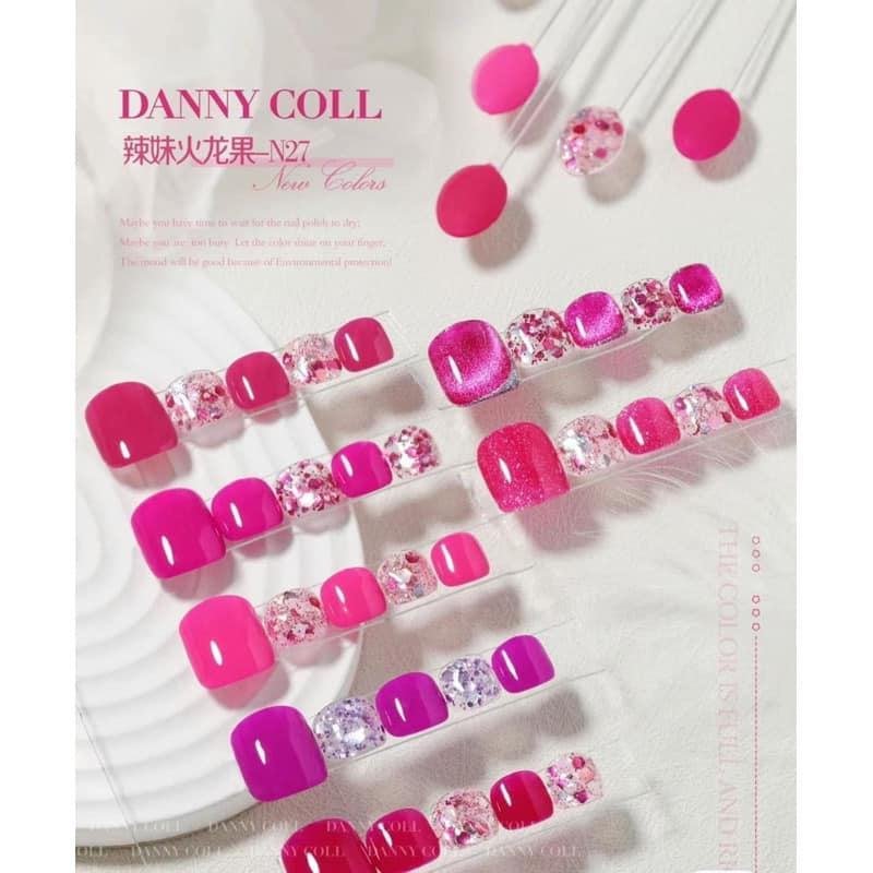 Set sơn tone hồng, mắt mèo, nhũ Danny Coll 22 màu